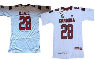 Mike Davis South Carolina Gamecocks white jersey