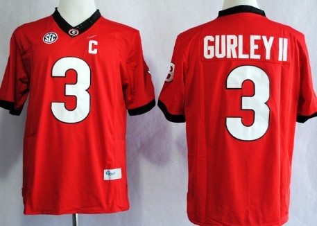 Todd Gurley II Georgia Bulldogs red Limited jersey