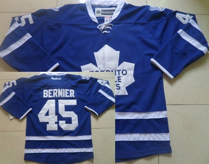 Jonathan Bernier Toronto Maple Leafs blue jersey