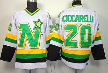 Dino Ciccarelli Dallas Stars white Throwback jersey