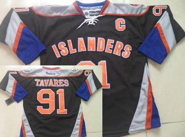 John Tavares New York Islanders black Third jersey