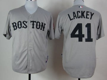 John Lackey Boston Red Sox gray jersey