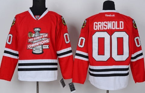 Clark Griswold Chicago Blackhawks red jersey