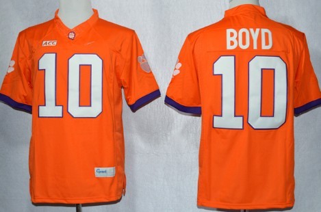Tajh Boyd Clemson Tigers orange Limited jersey