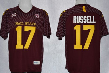 Tyler Russell Mississippi State Bulldogs red jersey