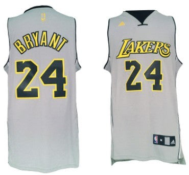 Kobe Bryant Revolution Los Angeles Lakers gray jersey