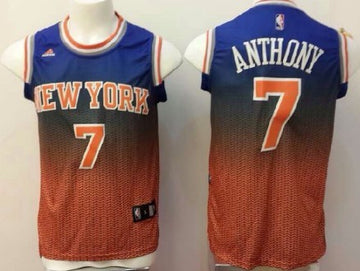 Carmelo Anthony New York Knicks blue Fashion jersey