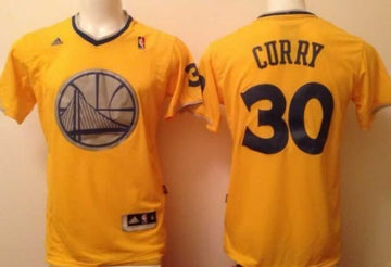 Stephen Curry Revolution Golden State Warriors yellow jersey