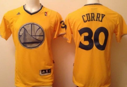 Stephen Curry Revolution Golden State Warriors yellow jersey