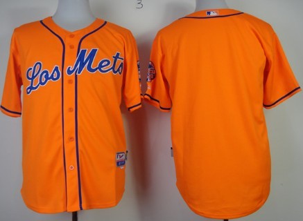 Blank Los New York Mets orange jersey