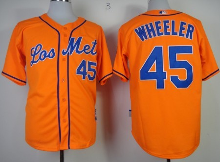 Zack Wheeler Los New York Mets orange jersey
