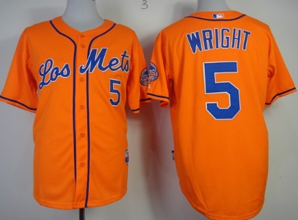 David Wright Los New York Mets orange jersey