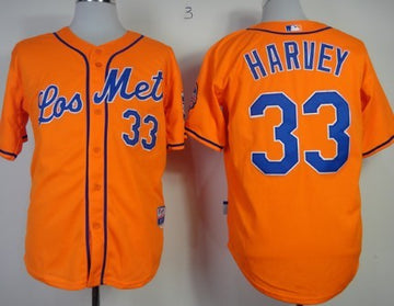 Matt Harvey Los New York Mets orange jersey