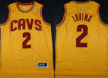 Kyrie Irving Revolution Cleveland Cavaliers yellow Authentic jersey