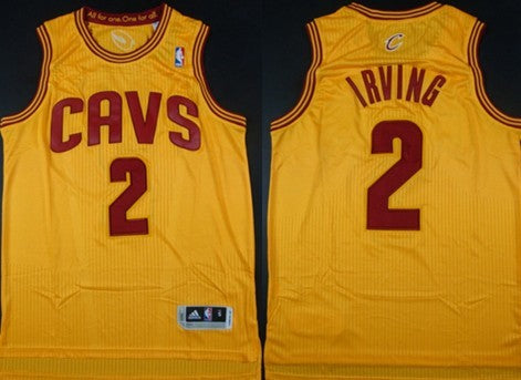 Kyrie Irving Revolution Cleveland Cavaliers yellow Authentic jersey