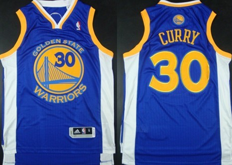 Stephen Curry Revolution Golden State Warriors blue Authentic jersey