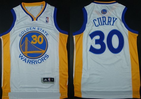 Stephen Curry Revolution Golden State Warriors white Authentic jersey