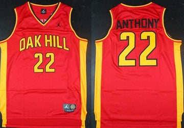 Oak Academy Carmelo Anthony One Tree Hill red jersey