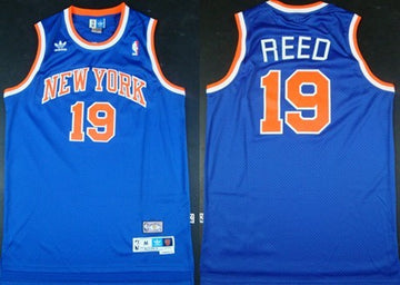 Willis Reed New York Knicks blue Throwback jersey