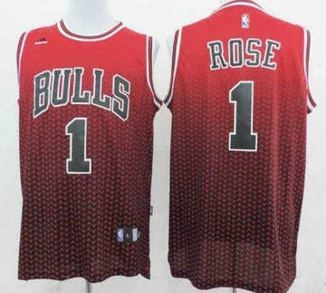 Derrick Rose Chicago Bulls red Fashion jersey
