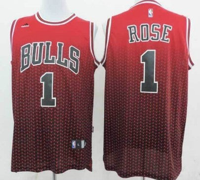 Derrick Rose Chicago Bulls red Fashion jersey