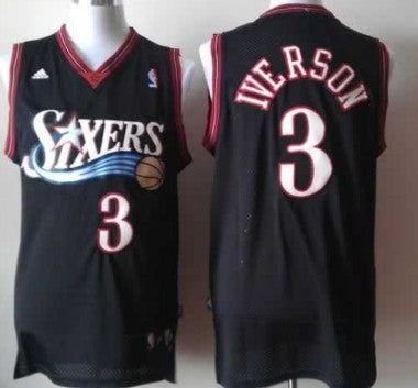 Allen Iverson Revolution Philadelphia 76ers black jersey