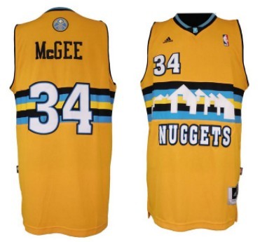 JaVale McGee Revolution Denver Nuggets yellow jersey