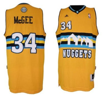 JaVale McGee Revolution Denver Nuggets yellow jersey
