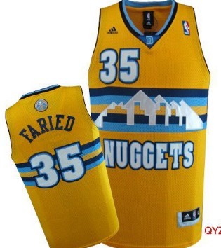 Kenneth Faried Denver Nuggets yellow jersey
