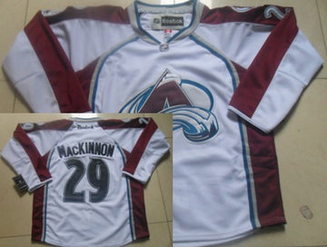 Nathan MacKinnon Colorado Avalanche white jersey