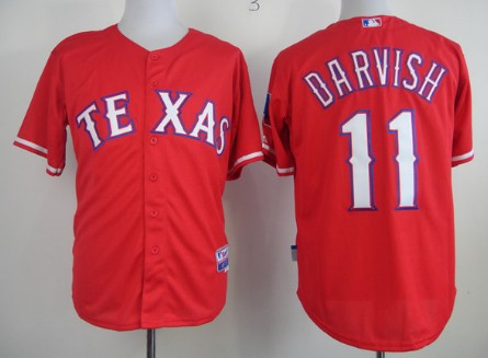 Yu Darvish Texas Rangers red jersey