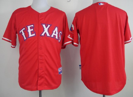 Custom Texas Rangers red jersey
