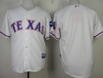 Custom Texas Rangers white jersey