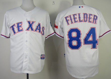 Prince Fielder Texas Rangers white jersey