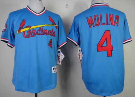 Yadier Molina St. Louis Cardinals blue jersey