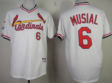 Stan Musial St. Louis Cardinals white jersey