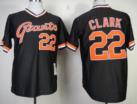 Will Clark San Francisco Giants black Throwback jersey
