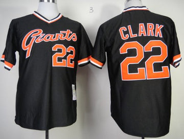 Will Clark San Francisco Giants black Throwback jersey
