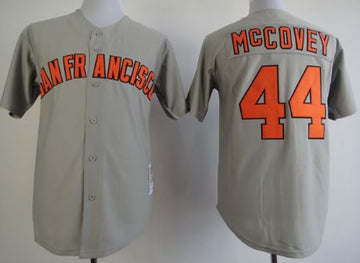 Willie McCovey San Francisco Giants gray Throwback jersey