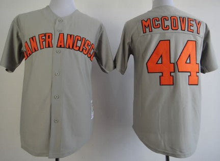 Willie McCovey San Francisco Giants gray Throwback jersey