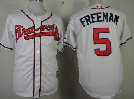 Freddie Freeman Atlanta Braves white jersey