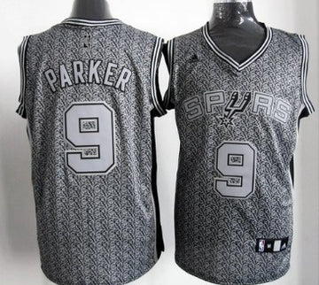 Tony Parker San Antonio Spurs gray Fashion Static jersey