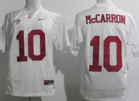 A.J. McCarron Alabama Crimson Tide white jersey