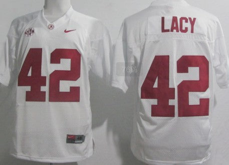 Eddie Lacy Alabama Crimson Tide white jersey
