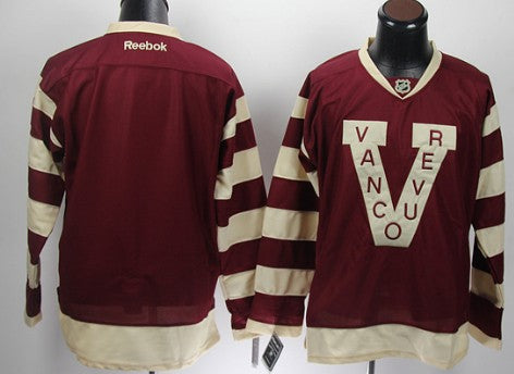 Custom Vancouver Canucks red jersey
