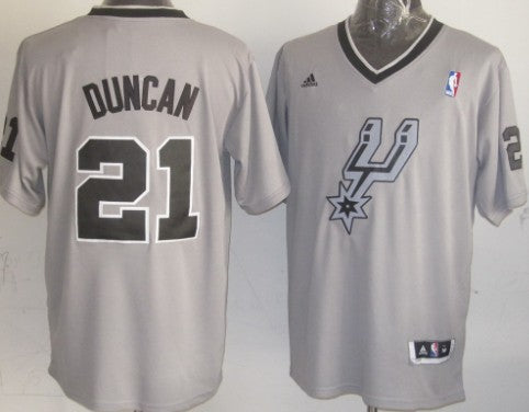 Tim Duncan Revolution San Antonio Spurs gray jersey