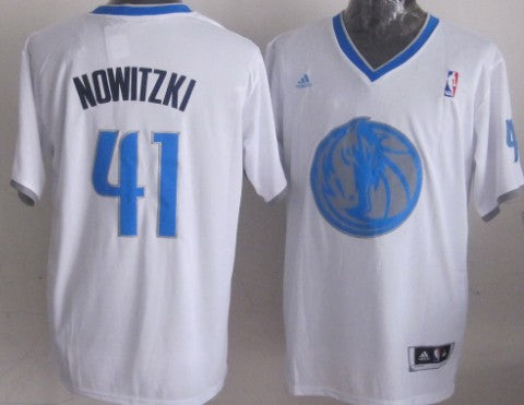 Dirk Nowitzki Revolution Dallas Mavericks white jersey