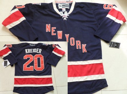 Chris Kreider New York Rangers navy Third jersey
