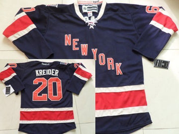 Chris Kreider New York Rangers navy Third jersey