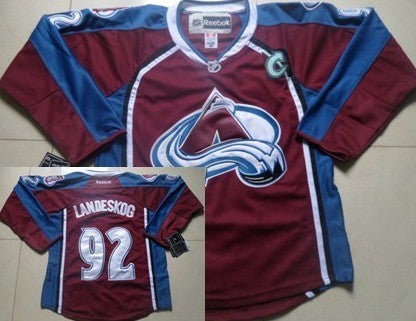 Gabriel Landeskog Colorado Avalanche red jersey